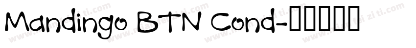 Mandingo BTN Cond字体转换